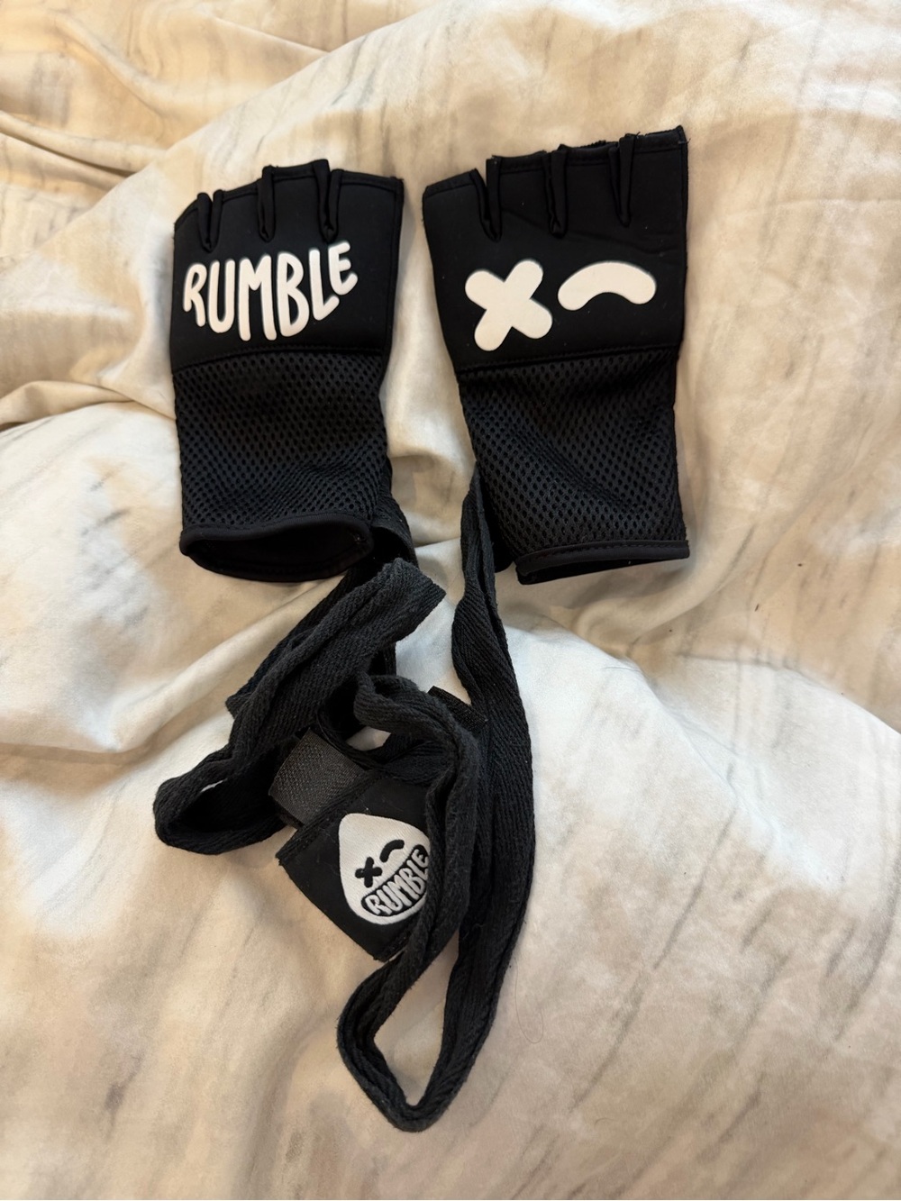 Rumble Black Boxing Wraps